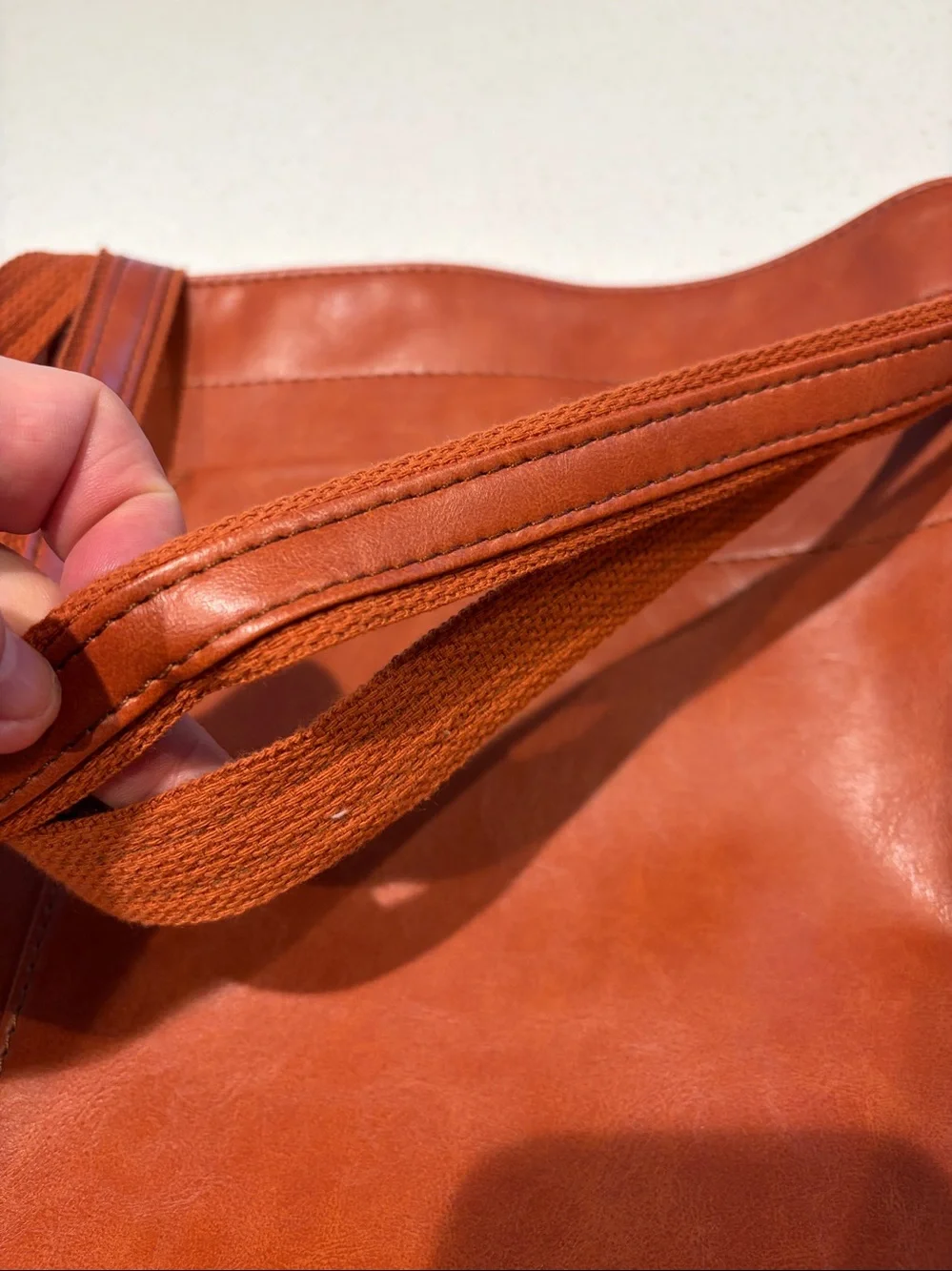 Grace’s Tote Bag. - Rust Leather Tote Bag - Elegant Everyday Shoulder Bag!